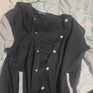 Stylish Black and Gray Women's Jacket